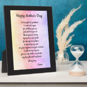 母の日のプレゼント フォトプラーク (側面)