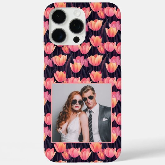 母の日のプレゼント ユニークなママのためのチューリップ 写真 Case-Mate iPhoneケース (裏面)