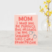 母の日のプレゼント 刑務所 誕生日 カード (黄色い花)