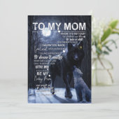 母の日のプレゼント | 息子から母へのラブレター 招待状 (スタンド正面)