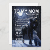 母の日のプレゼント | 息子から母へのラブレター 招待状 (正面/裏面)