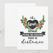 母の日のプレゼント 母と娘の愛 招待状 (正面/裏面)