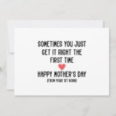 母の日のプレゼント　長男からのプレゼント　ママへのギフト 招待状 (正面)