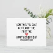 母の日のプレゼント 長男からのプレゼント ママへのギフト 招待状 (スタンド正面)