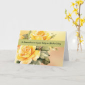 母の日のベビーの思い出に黄色いバラ カード (黄色い花)
