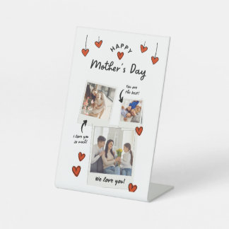 母の日のペデスタルのサイン – 母のためのキュートなギフト。 台座サイン