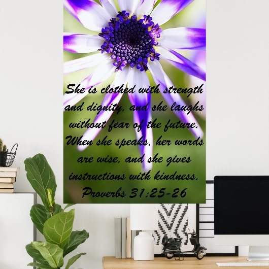 母の日のポスターのための聖書の韻文 ポスター (ホームオフィス)