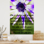 母の日のポスターのための聖書の韻文 ポスター (キッチン)