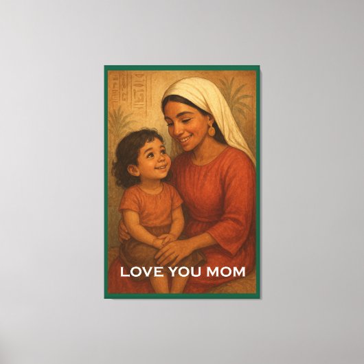 母の日のポスター キャンバスプリント (正面)