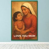 母の日のポスター キャンバスプリント (インサイチュ (ウッドフロア))