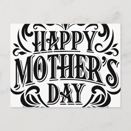 母の日のポストカードのギフト ポストカード (正面)