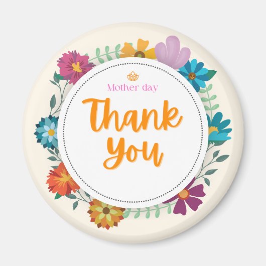 母の日のポストカードのfundy マグネット (正面)