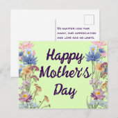 母の日のポストカード ポストカード (正面/裏面)