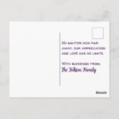 母の日のポストカード ポストカード (裏面)