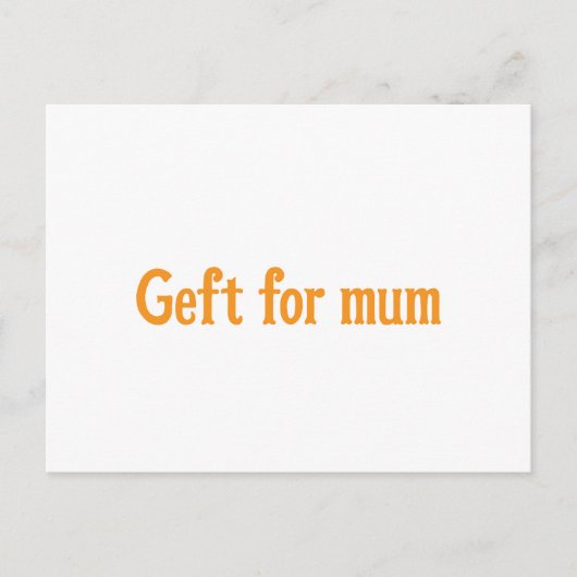 母の日のポストカード ポストカード (正面)