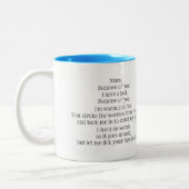 母の日のマグカップから犬 ツートーンマグカップ (左)