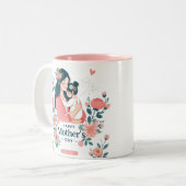 母の日のマグカップ ツートーンマグカップ (正面左)