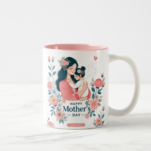 母の日のマグカップ ツートーンマグカップ (右)
