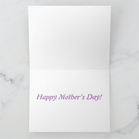 母の日のマグノリア カード (内部)