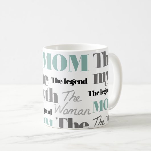 母の日のマグ最高のマママ私たちはあなたを愛している コーヒーマグカップ (正面右)