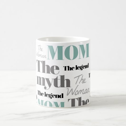 母の日のマグ最高のマママ私たちはあなたを愛している コーヒーマグカップ (中央)