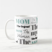 母の日のマグ最高のマママ私たちはあなたを愛している コーヒーマグカップ (左)