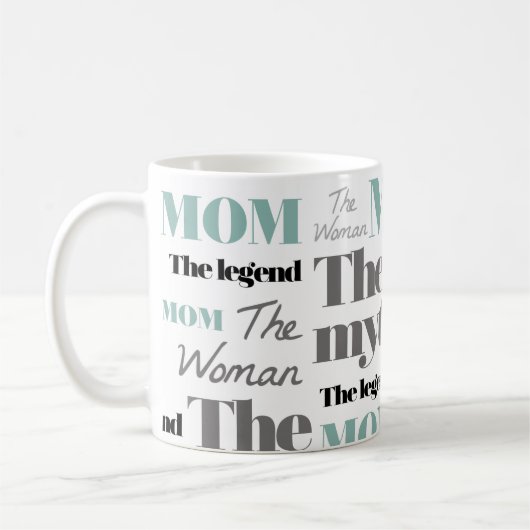 母の日のマグ最高のマママ私たちはあなたを愛している コーヒーマグカップ (左)