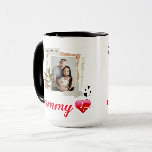 母の日のマグ、お母さんの誕生日に贈り物 マグカップ (正面左)