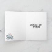 母の日のママと赤ちゃん象 カード (内部)