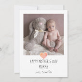 母の日のママの写真 シーズンカード (正面)