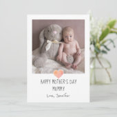 母の日のママの写真 シーズンカード (スタンド正面)