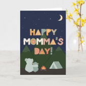 母の日のママ カード (黄色い花)