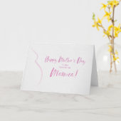 母の日のマミカ用カード カード (黄色い花)