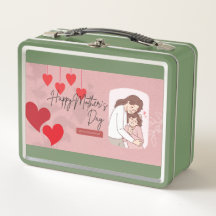 母の日のメタルランチボックス