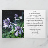 母の日のメッセージ カード (内部)