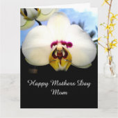 母の日のメッセージ カード (黄色い花)