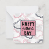 母の日のメモカード ノートカード (正面)