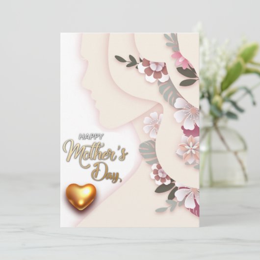 母の日のモダン休日カード シーズンカード (スタンド正面)