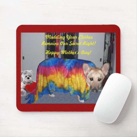 母の日のモデル衣装 マウスパッド (マウス)