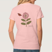 母の日のモナークバタフライ保護 Tシャツ (裏面)