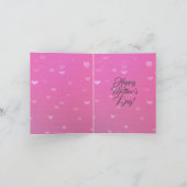 母の日のユーモアあふれる猫の写真カード カード (内部)