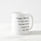 母の日のユーモアおもしろいを楽し前向きむ コーヒーマグカップ (正面右)
