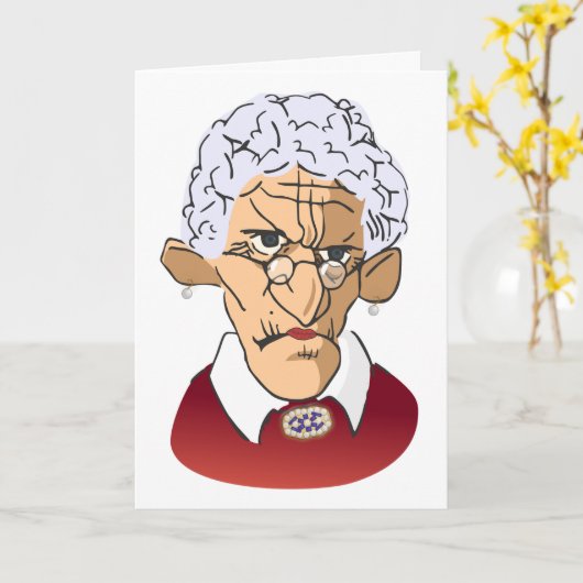 母の日のユーモア カード (黄色い花)