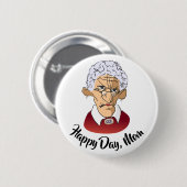 母の日のユーモア 缶バッジ (正面&裏面)