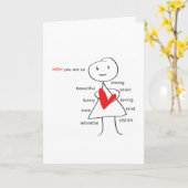 母の日のラブカード カード (黄色い花)