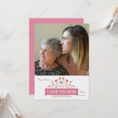 母の日のラブフォトカード カード (正面/裏面インサイチュ)