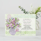 母の日のランチ・リユニオン・エレガント・フラワーズ 招待状 (スタンド正面)