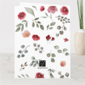 母の日のローズカード カード (裏面)