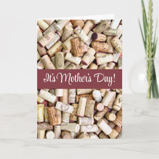 母の日のワイン カード (正面)