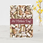 母の日のワイン カード (黄色い花)